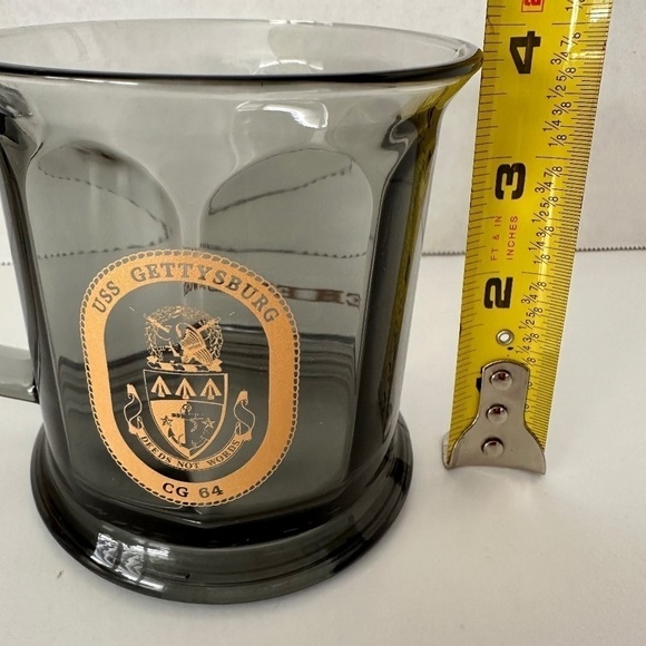 USS Gettysburg CG 64 Words Not Deeds Glass Mug - Picture 6 of 6